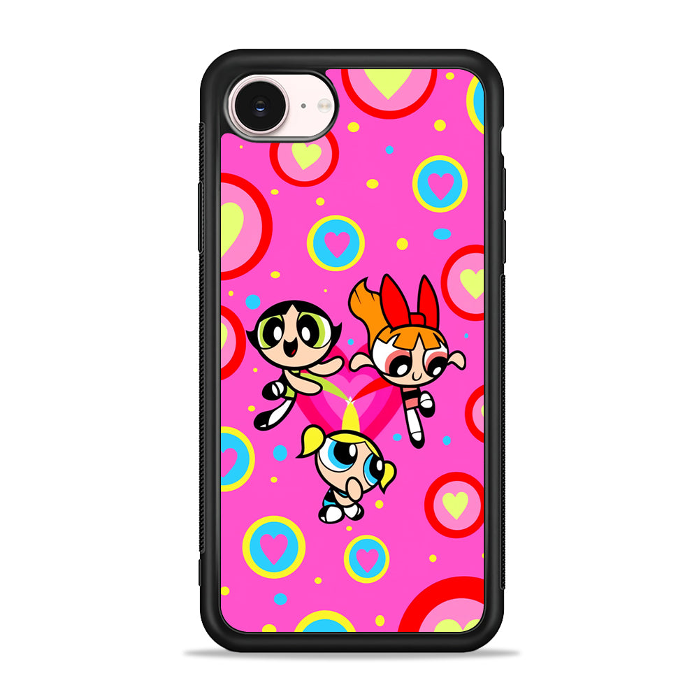 The Powerpuff Girls Love Pattern iPhone 17e Case - Silicone Case