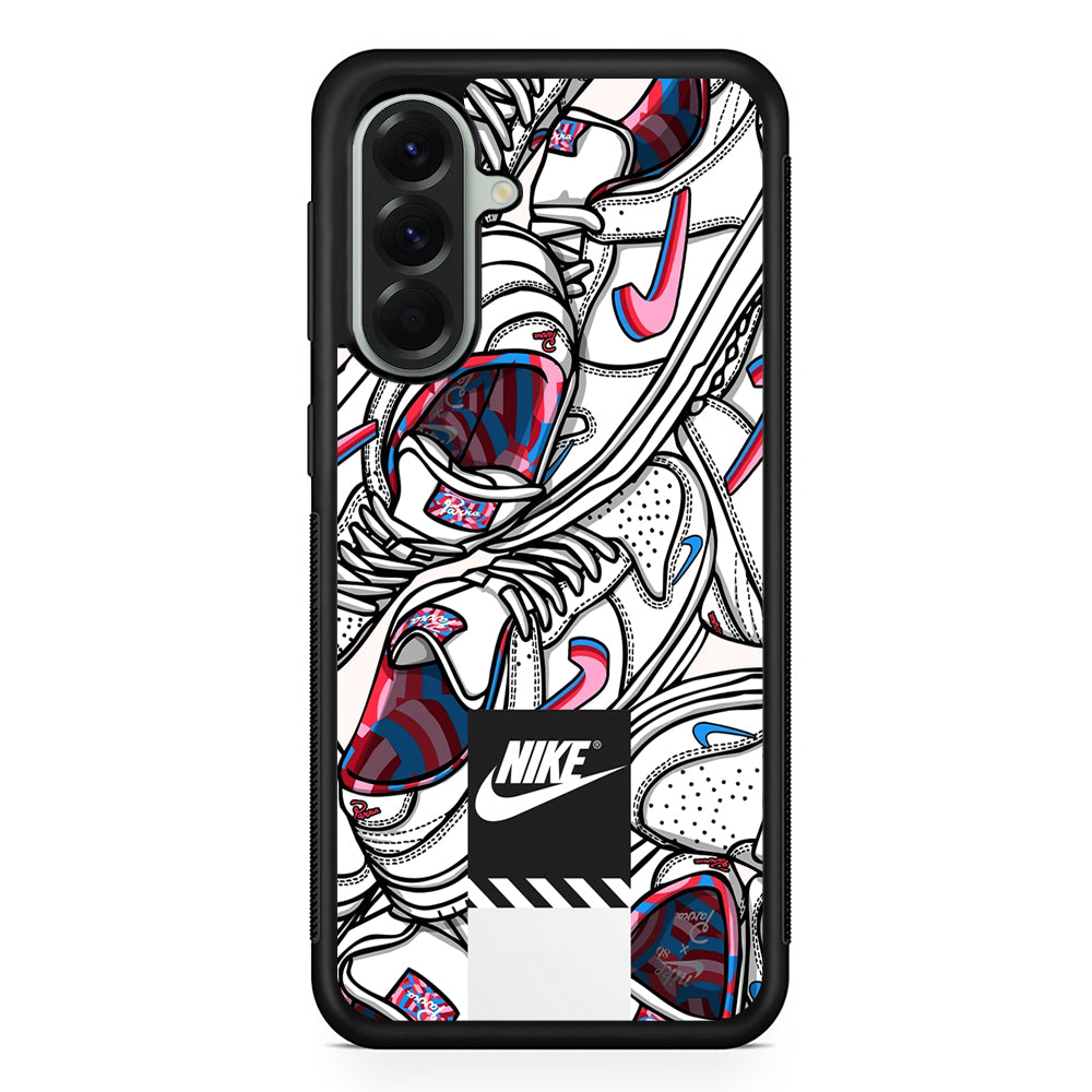 Nike Rainbow in White Cloud Samsung Galaxy A56 Case | Durable Samsung Galaxy A56 Cover