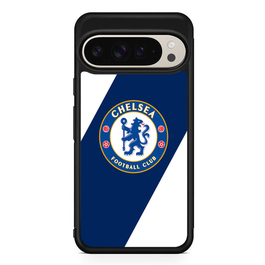 Chelsea FC Stripe Sling Logo Google Pixel 9 Pro Case | Slim Protective Cover