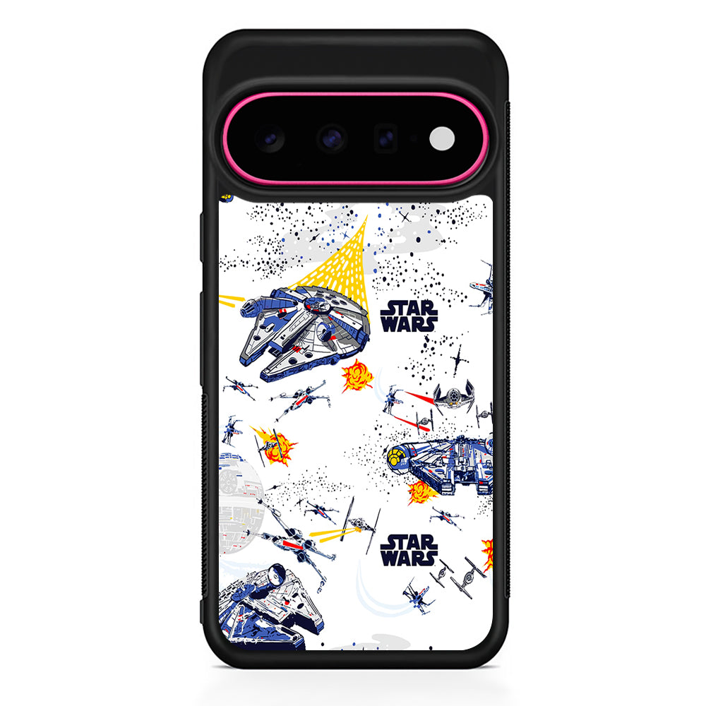 Star Wars Aircraft on Galaxy Google Pixel 11 Case | Slim Shockproof Cover