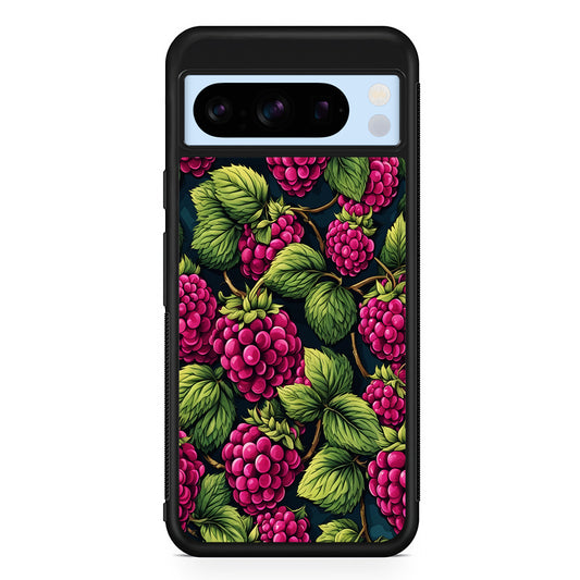 Raspberry Fresh Tropical Fruit Google Pixel 8 Pro Case | Slim Rubber Case for Google Pixel 8 Pro