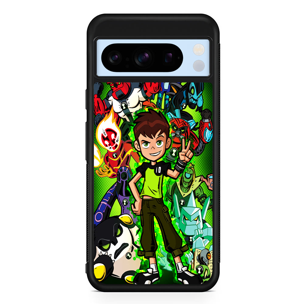 Ben 10 and All Alien Google Pixel 8 Pro Case | Slim Rubber Case for Google Pixel 8 Pro