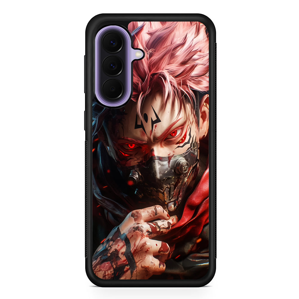 Jujutsu Kaisen Ryomen Sukuna Mask Samsung Galaxy A57 Case | Slim Samsung Galaxy A57 Rubber Case
