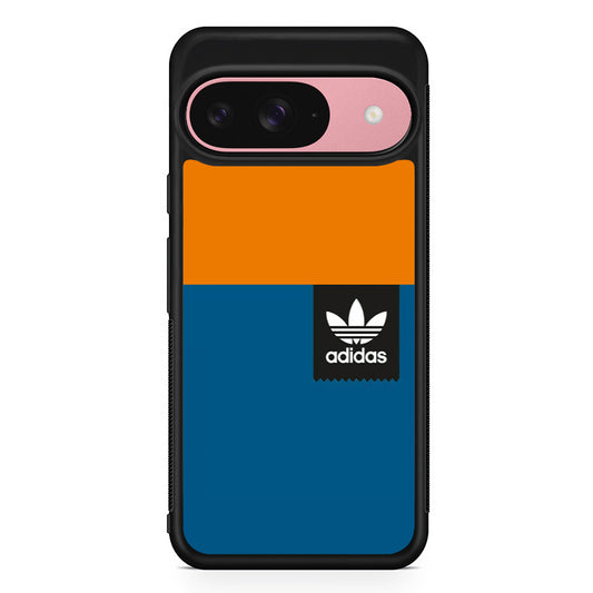 Adidas Logo On Square Google Pixel 9 Case | Google Pixel 9 Protective Rubber Case