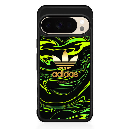 Adidas Green Moss Line Google Pixel 10 Pro XL Case | Slim Google Pixel 10 Pro XL Protective Case