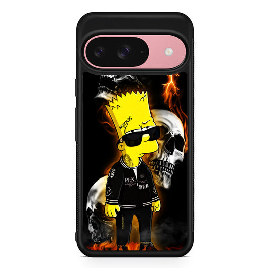 Bart Simpson Bad Boy Google Pixel 9 Case | Google Pixel 9 Protective Rubber Case