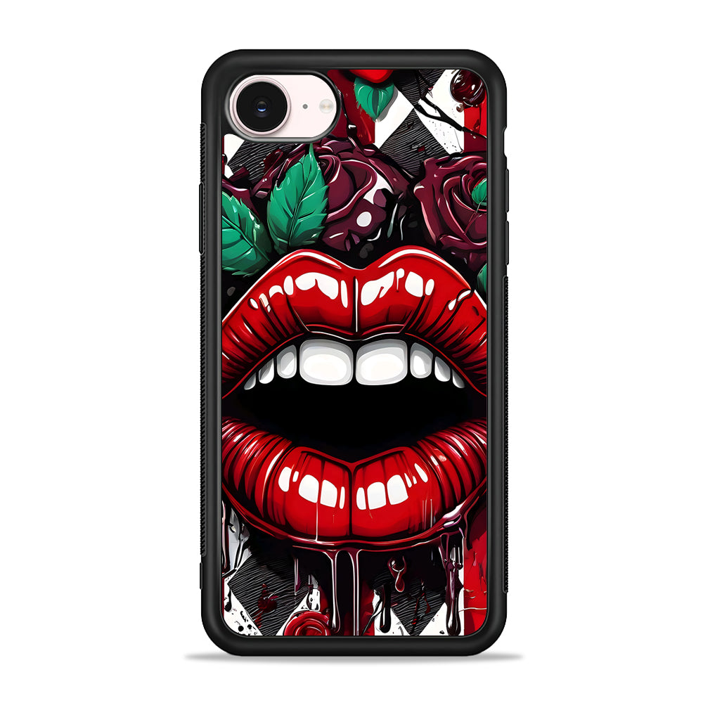 Sexy Big Lips Closeup iPhone 17e Case - Silicone Case