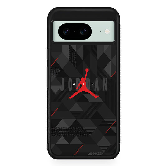 Air Jordan Black Shapes Google Pixel 8 Case | Durable Protective Cover for Google Pixel 8