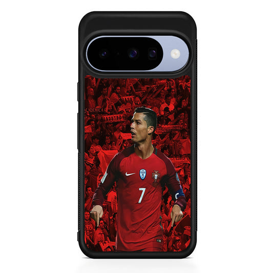 Cristiano Ronaldo Portugal Google Pixel 10 Case | Google Pixel 10 Rubber Protective Case