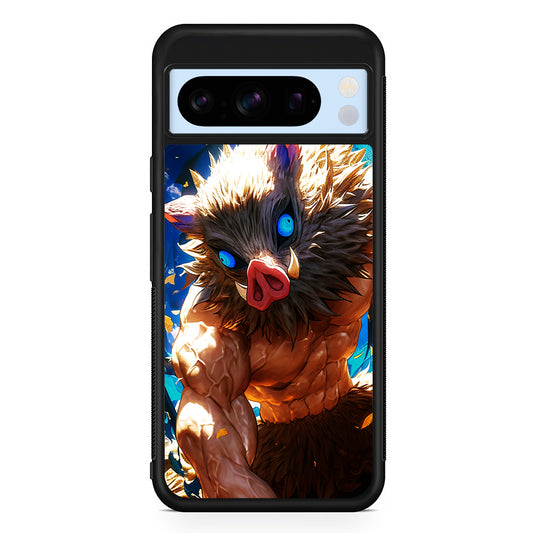 Demon Slayer Inosuke Wild Boar Mask Google Pixel 8 Pro Case | Slim Rubber Case for Google Pixel 8 Pro