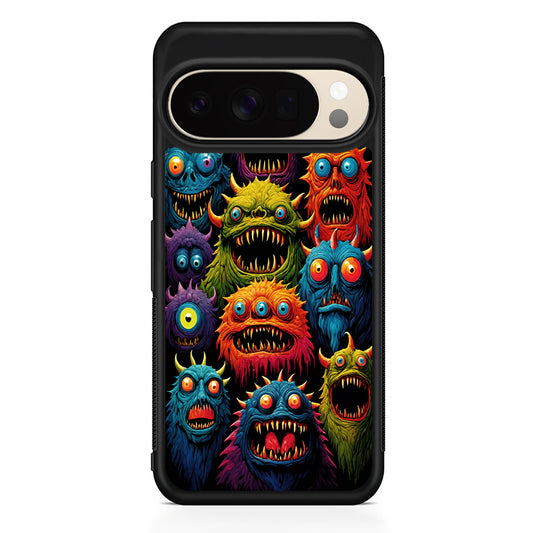Colorful Scary Monster Doodle Google Pixel 10 Pro XL Case | Slim Google Pixel 10 Pro XL Protective Case