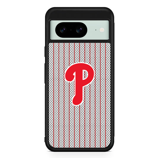 MLB Philadelphia Phillies Team Google Pixel 8 Case | Durable Protective Cover for Google Pixel 8
