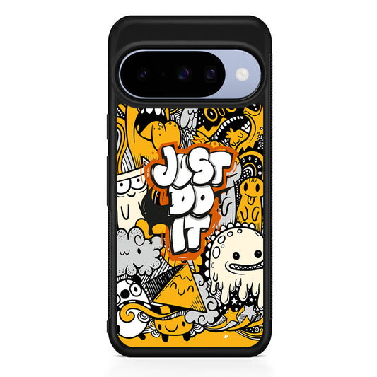 Nike Make Smile with Doodle Google Pixel 10 Case | Google Pixel 10 Rubber Protective Case