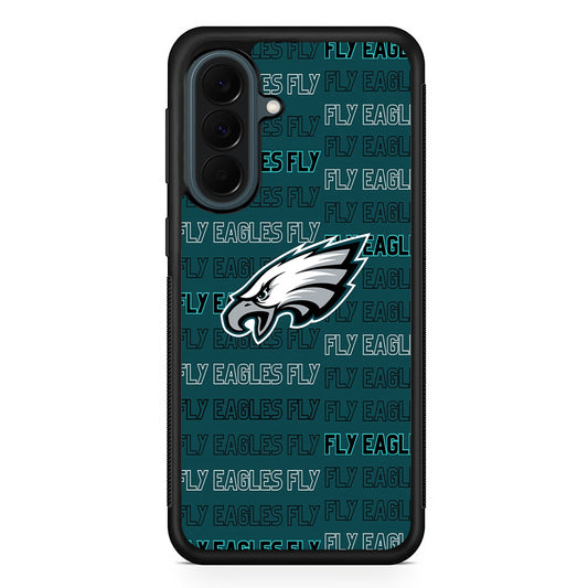 NFL Philadelphia Eagles Fly Samsung Galaxy A37 Case | Samsung Galaxy A37 Rubber Phone Case