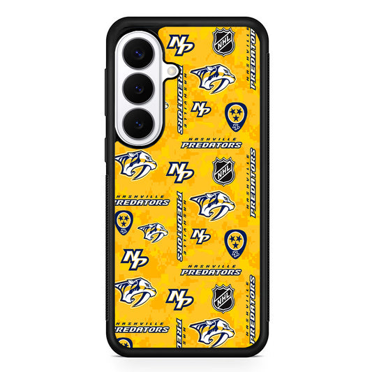 NHL Nashville Predators Pixel Samsung Galaxy S26 Plus Case | Slim Protective Cover for Samsung Galaxy S26 Plus