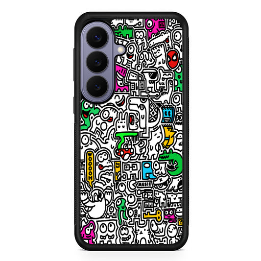 Graffiti Doodle Drawings Art Samsung Galaxy S26 Case | Durable Rubber Case for Samsung Galaxy S26