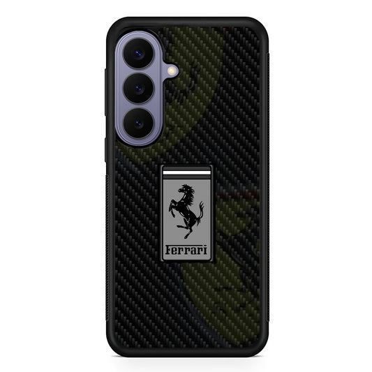Ferrari Silvery Touch Samsung Galaxy S26 Case | Slim Protective Rubber Case for Samsung S26