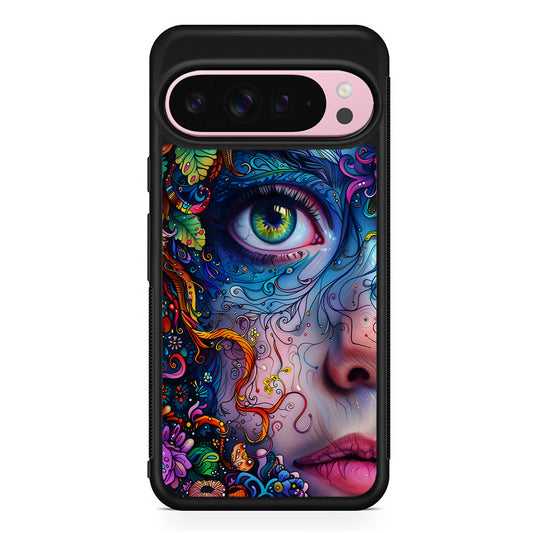 The Flower Fairy Girl Face Google Pixel 9 Pro XL Case | Protective Cover