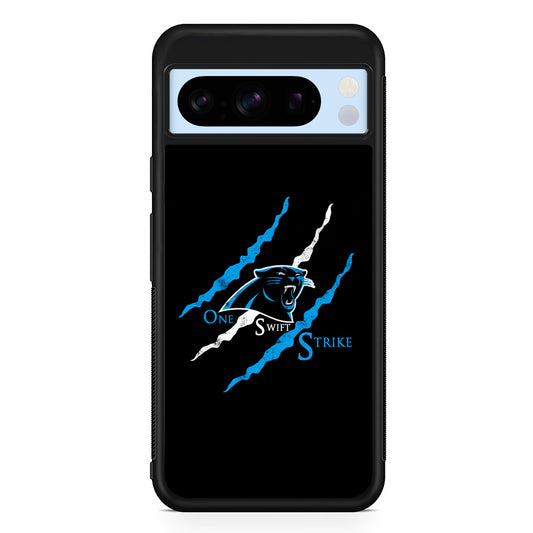 NFL Carolina Panthers Strike Google Pixel 8 Pro Case | Slim Rubber Case for Google Pixel 8 Pro