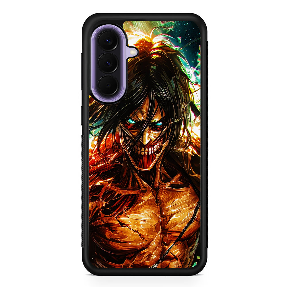 Attack on Titan Eren's Form Samsung Galaxy A57 Case | Slim Samsung Galaxy A57 Rubber Case