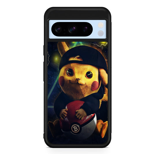 Pikachu With His Pokeball Google Pixel 8 Pro Case | Slim Rubber Case for Google Pixel 8 Pro