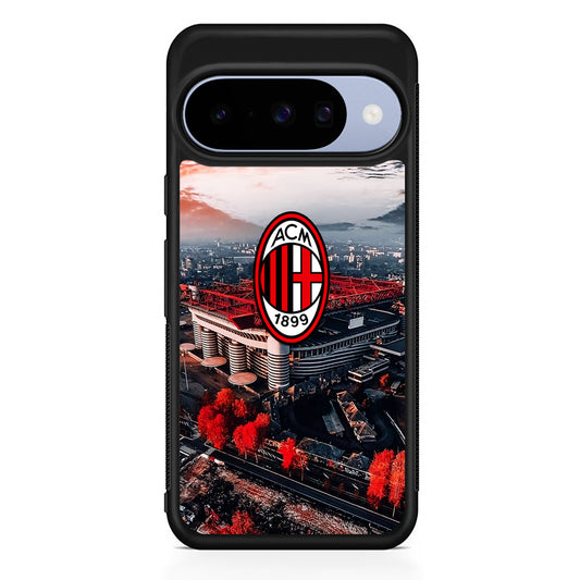AC Milan San Siro Stadium Google Pixel 10 Case | Google Pixel 10 Rubber Protective Case