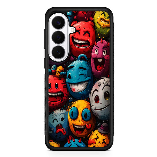Colorful Funny Emoticons Doodle Samsung Galaxy S26 Plus Case | Slim Protective Cover for Samsung Galaxy S26 Plus
