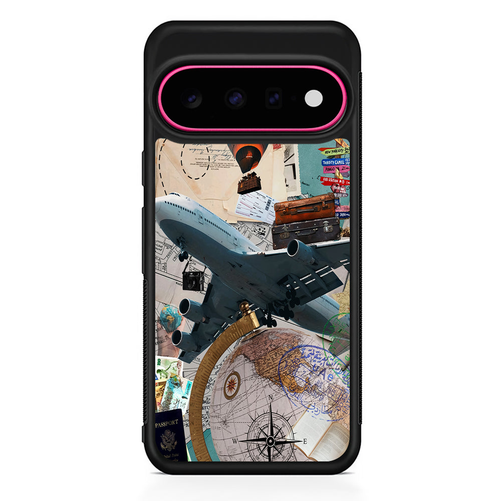Flight Travel Vacation Google Pixel 11 Case | Slim Shockproof Cover
