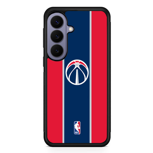 NBA Washington Wizards Stripe Samsung Galaxy S26 Case | Durable Rubber Case for Samsung Galaxy S26