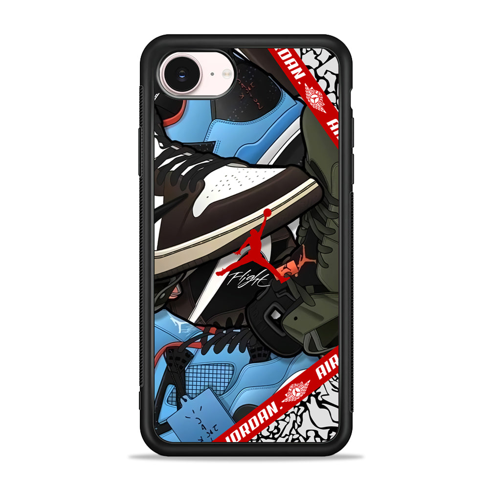 Air Jordan Flight Attention iPhone 17e Case - Silicone Case