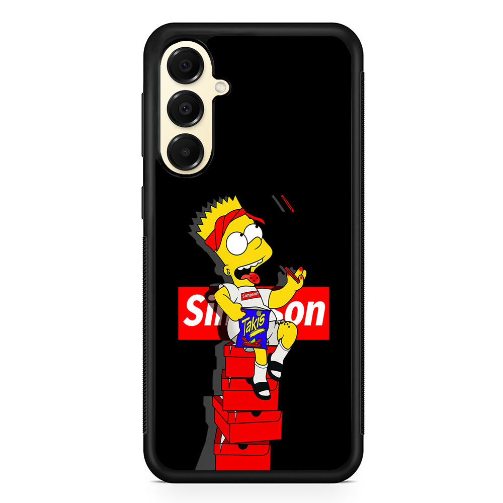 The Stylish Bart Simpson Samsung Galaxy A16 Case | Slim Rubber Samsung Galaxy A16 Case