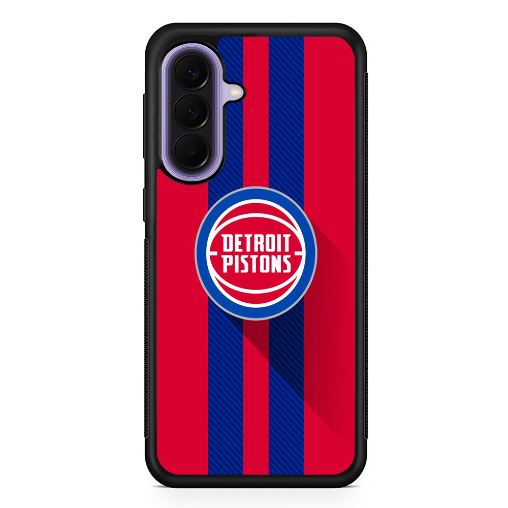 NBA Detroit Pistons Victory Ball Samsung Galaxy A57 Case | Slim Samsung Galaxy A57 Rubber Case