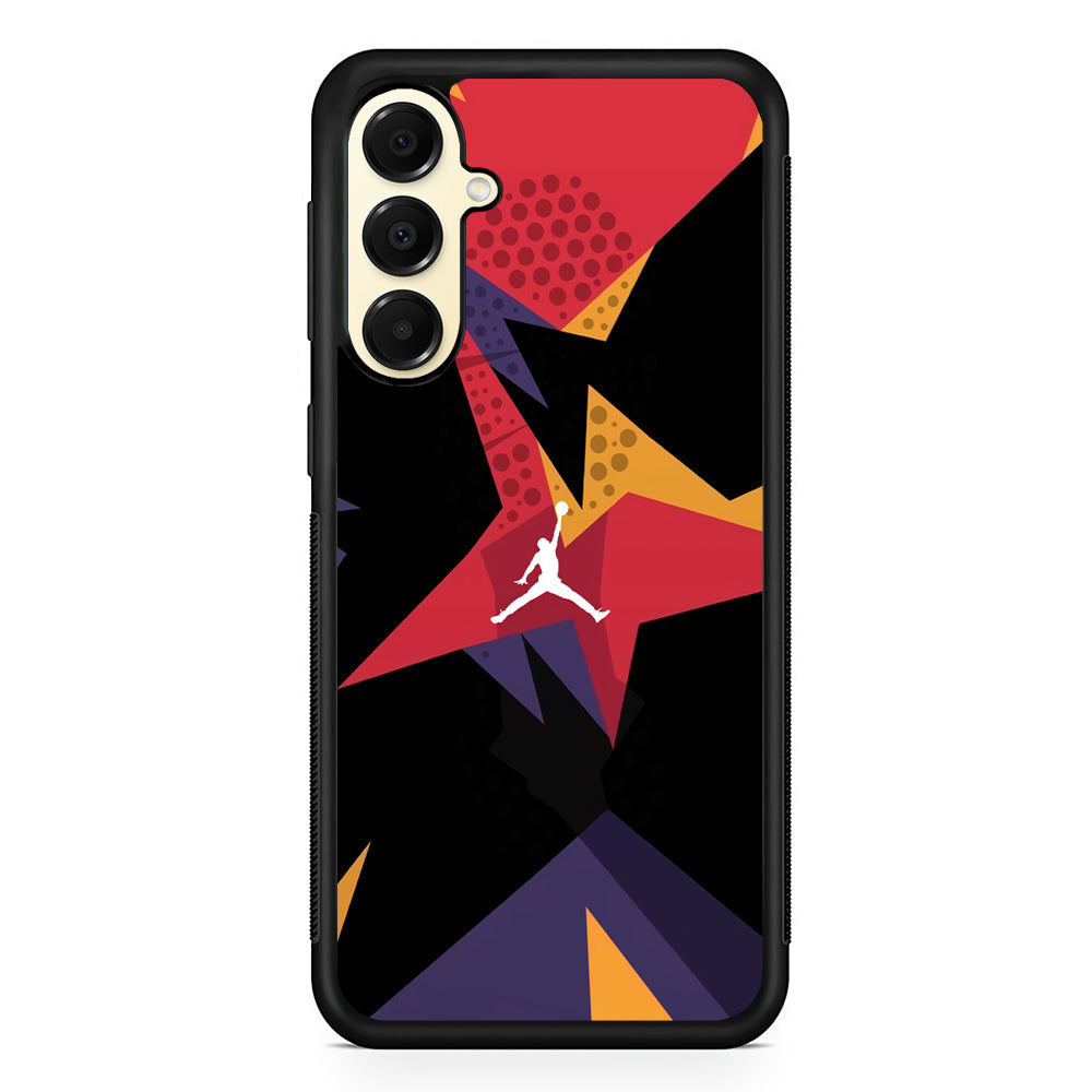 Air Jordan Silhouette of Footstep Samsung Galaxy A16 Case | Slim Rubber Case for Samsung Galaxy A16