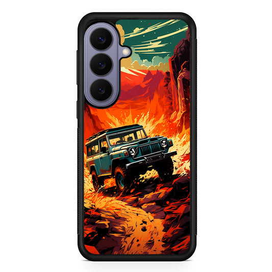 Jeep Offroad Adventure Car Samsung Galaxy S26 Case | Durable Rubber Case for Samsung Galaxy S26