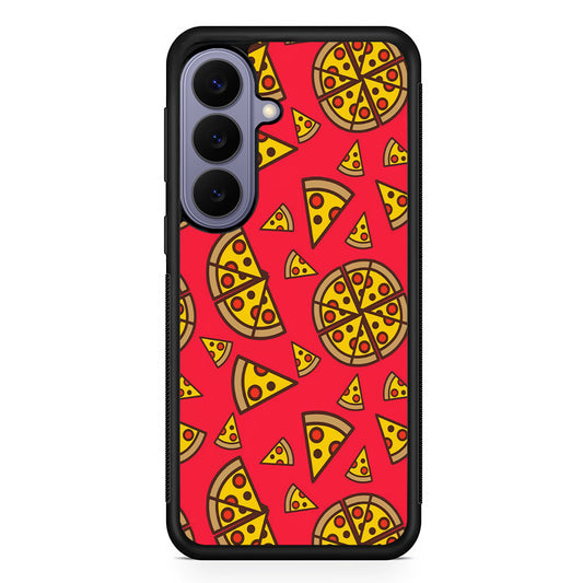 Pizza Slice Pattern Samsung Galaxy S26 Case | Durable Rubber Case for Samsung Galaxy S26