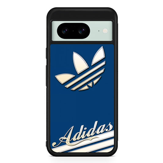 Adidas Stripe Royal Blue Google Pixel 8 Case | Durable Protective Cover for Google Pixel 8