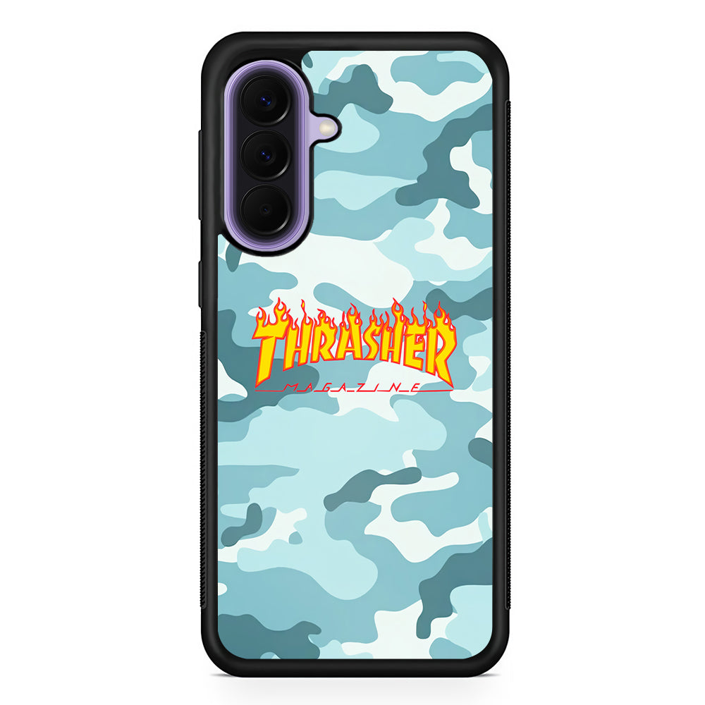 Thrasher Camo Light Blue Samsung Galaxy A57 Case | Samsung Galaxy A57 Protective Cover