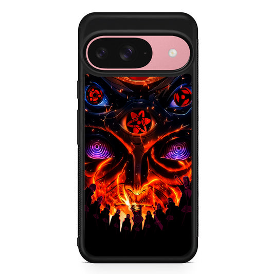 Naruto Akatsuki Clan Eyes Google Pixel 9 Case | Google Pixel 9 Protective Rubber Case