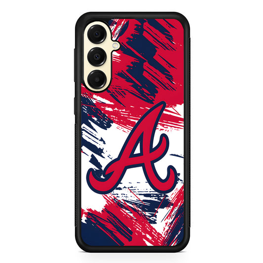 MLB Atlanta Braves Logo Samsung Galaxy A16 Case | Slim Rubber Samsung Galaxy A16 Case