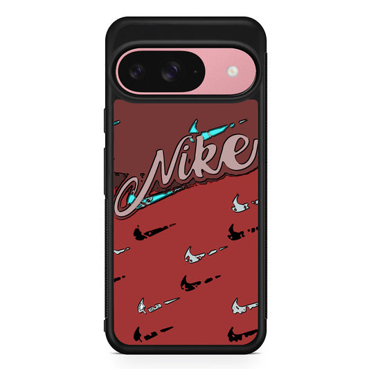 Nike Red Layer Art Google Pixel 9 Case | Durable Google Pixel 9 Cover