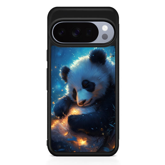 Cute Panda is Sleeping Google Pixel 10 Pro Case | Slim Google Pixel 10 Pro Rubber Case
