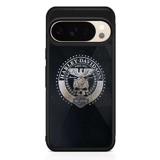 Harley Davidson Silver Emblem Google Pixel 10 Pro XL Case | Durable Google Pixel 10 Pro XL Cover