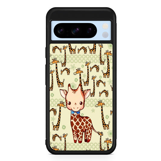 Baby Giraffe Adventure Ground Google Pixel 8 Pro Case | Slim Rubber Case for Google Pixel 8 Pro