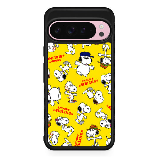 Snoopy and Siblings Dance Google Pixel 9 Pro XL Case | Protective Cover