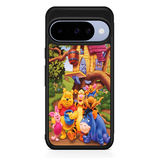 Winnie The Pooh Family Character Google Pixel 10 Case | Google Pixel 10 Rubber Protective Case