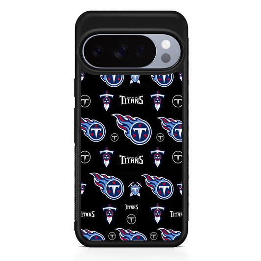 NFL Tennessee Titans Pattern Google Pixel 10 Pro Case | Slim Google Pixel 10 Pro Rubber Case