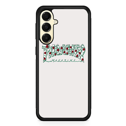 Thrasher White Milk Rose Floral Samsung Galaxy A16 Case | Custom Protective Samsung Galaxy A16 Case