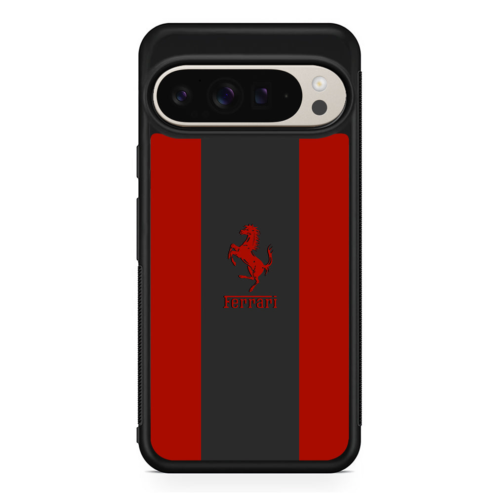 Ferrari Silhouette of Signature Google Pixel 9 Pro Case | Slim Protective Cover