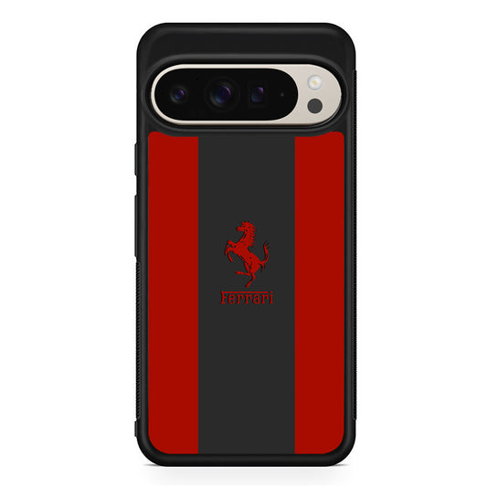 Ferrari Silhouette of Signature Google Pixel 9 Pro Case | Slim Protective Cover