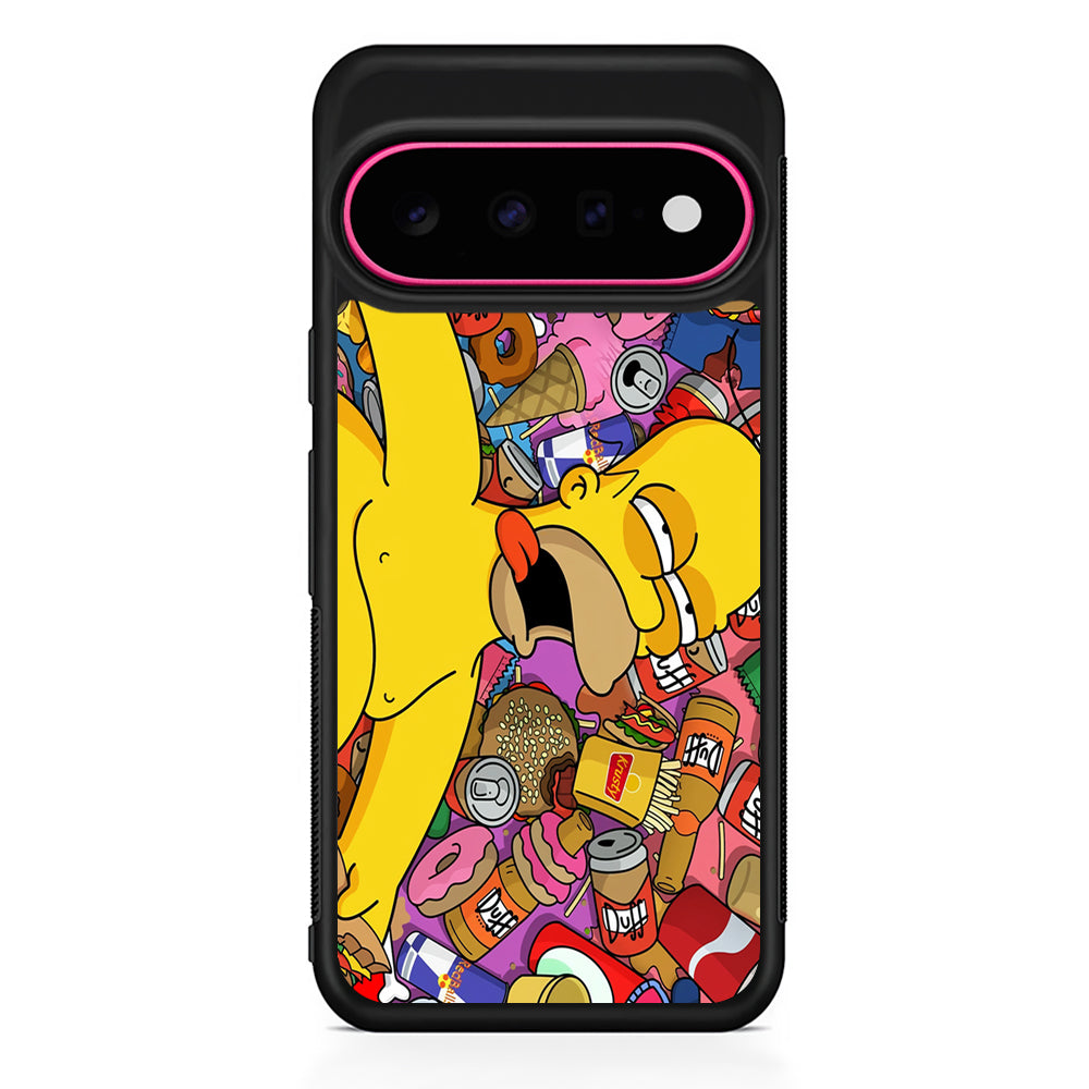 Homer Simpson Faint From Being Full Google Pixel 11 Case | Slim Shockproof Cover